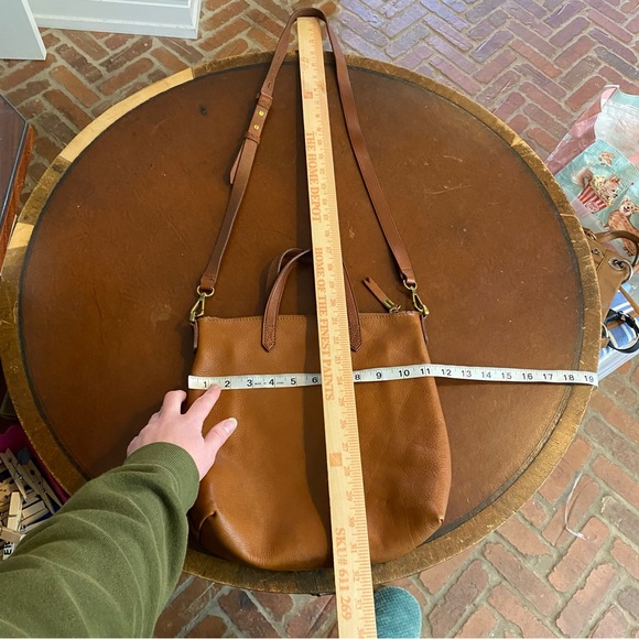 Madewell the zip top transport crossbody English saddle j1951 - Picture 8 of 9